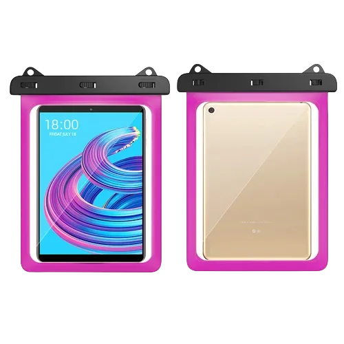 ipad waterproof case, pink