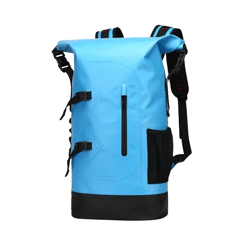 kayaking waterproof backpack, blue