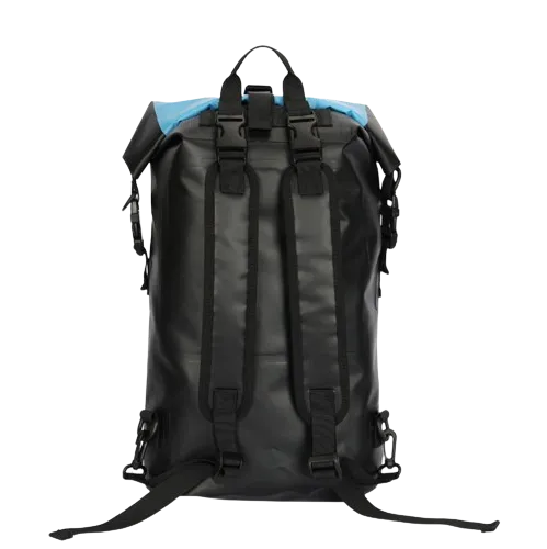 multi-functional waterproof backpack, back side