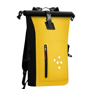 multi-functional waterproof backpack, yellow