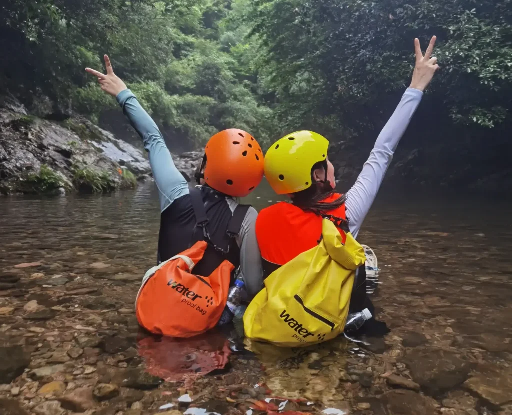 waterproof bags outside